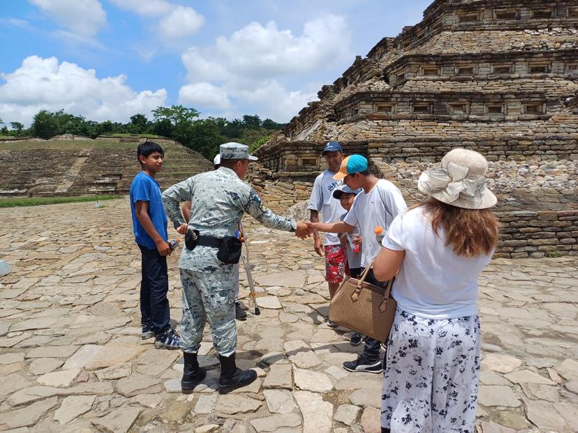 GN realiza recorridos de seguridad en zonas arqueológicas de Puebla y Veracruz