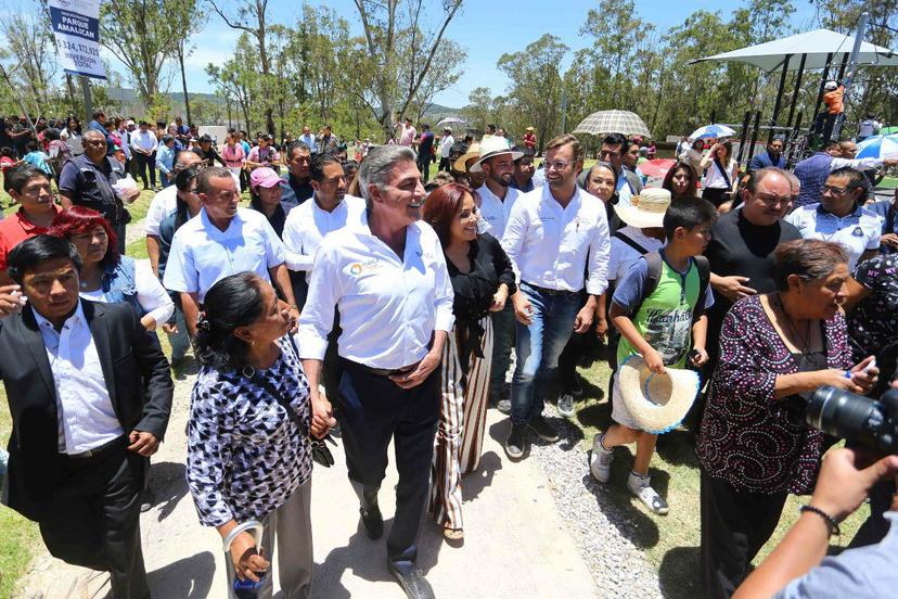 Con inversión de 324 mdp, inaugura Gali el Parque Amalucan