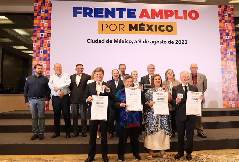 Gálvez, Paredes, De la Madrid y Creel son finalistas en Frente Amplio