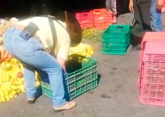 Reparten cientos de kilos de fruta de la ofrenda a la guadalupana en Atlixco