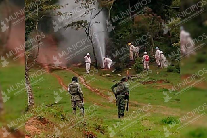 Ahora el huachicol se mueve por debajo de la tierra en Texmelucan