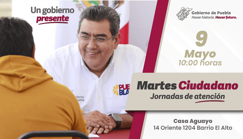 Preside Céspedes Martes Ciudadano en Casa Aguayo 