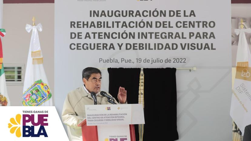 Inaugura Barbosa Centro de Atención para Ceguera y Debilidad Visual