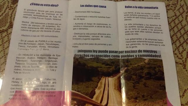 Gasoducto Tuxpan-Tula es rechazado por indígenas de 7 municipios de Puebla