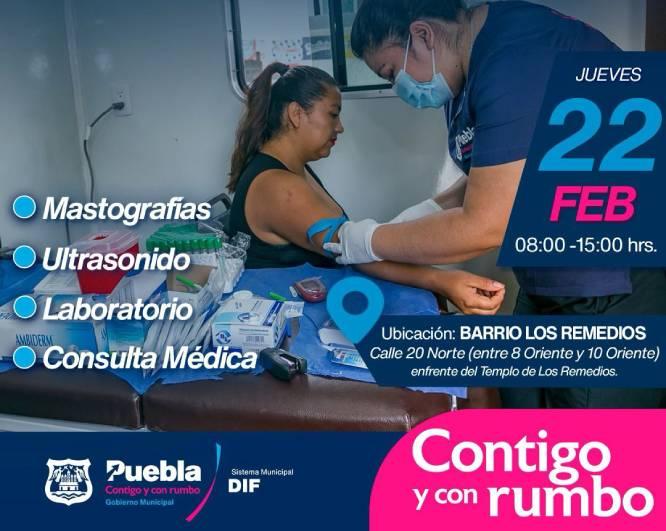 Ofrecerán servicios de salud gratuitos en la Unidad México 68 y Barrio Los Remedios