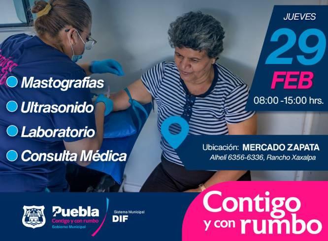 Ofrecerán servicios de salud gratuitos en el Mercado Zapata y Resurgimiento Unidad Norte