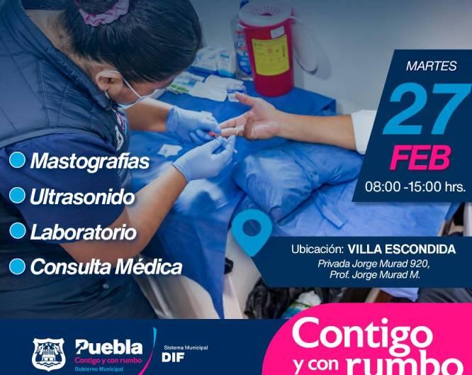 Ofrecerán servicios de salud gratuitos en Playas del Sur y Villa Escondida