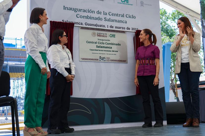 Inaugura Claudia Sheinbaum Central de Ciclo Combinado en Salamanca