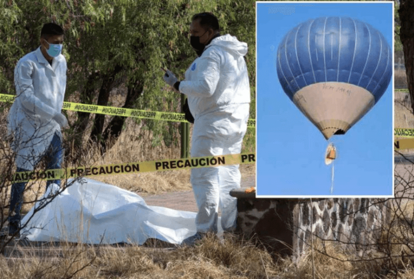 AFAC investiga incendio de globo aerostático en Teotihuacán