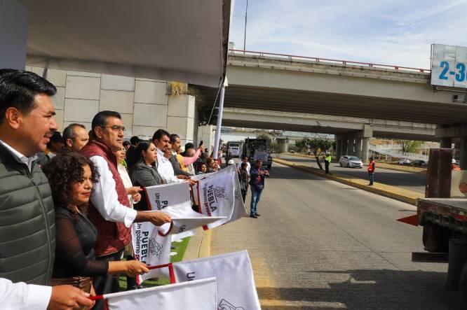 Céspedes inicia Distribuidor Vial Periférico Ecológico-Atlixcáyotl