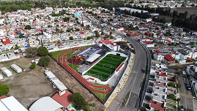 Céspedes inaugura Multideportivo de la unidad habitacional Homex Atlixco