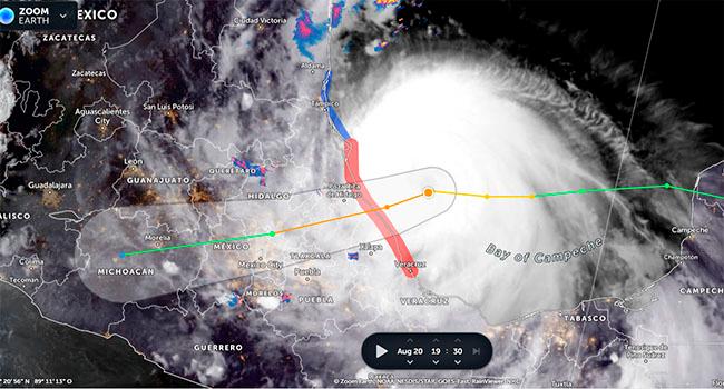 Grace avanza hacia costas de Veracruz; síguelo en vivo