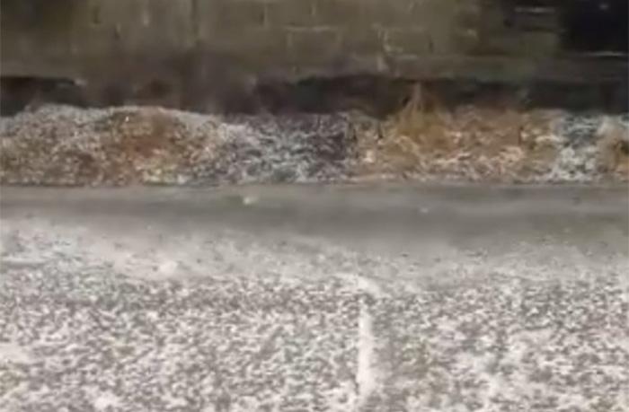 Se registra primera granizada en Izúcar