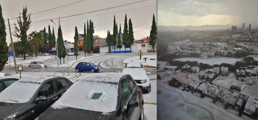 VIDEO Tremenda granizada azota a Puebla capital 