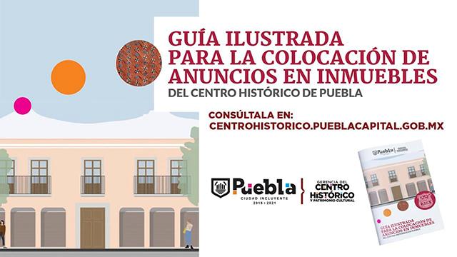 Ayuntamiento de Puebla asesora a empresarios para colocar anuncios en Centro Histórico 