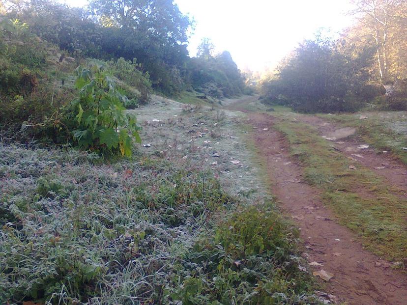 Intenso frío cubre de hielo el municipio de Teziutlán