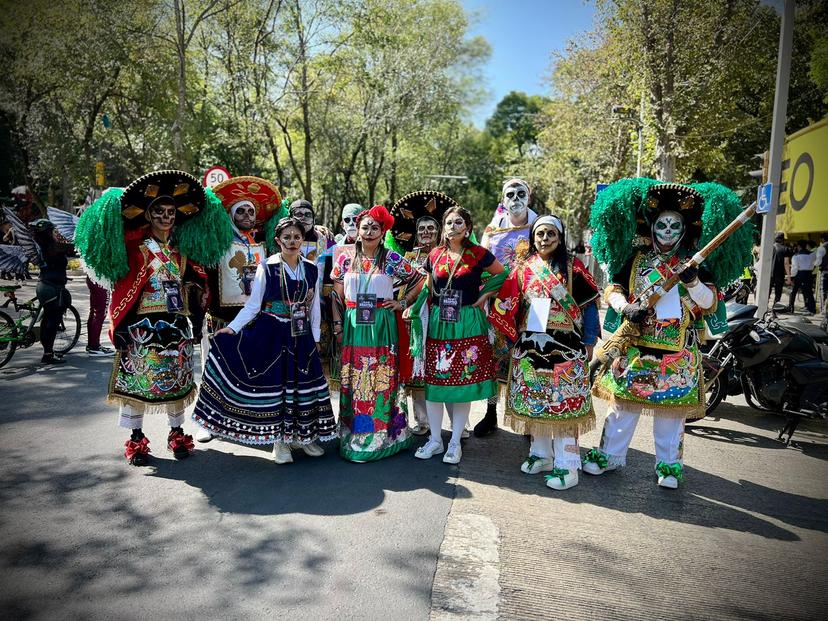 Huejotzingo presente en el Desfile de Muertos de la CDMX