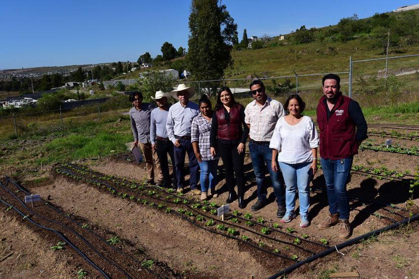 Presenta Rivera avances de programa de huertos comunitarios 