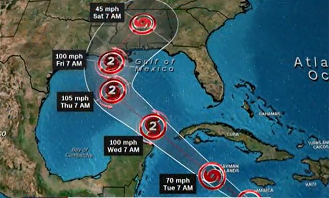 Huracán Delta se intensifica; podría llegar a Yucatán esta noche