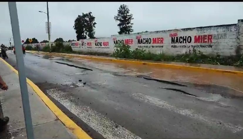 Reportan afectaciones en bulevar recientemente inaugurado