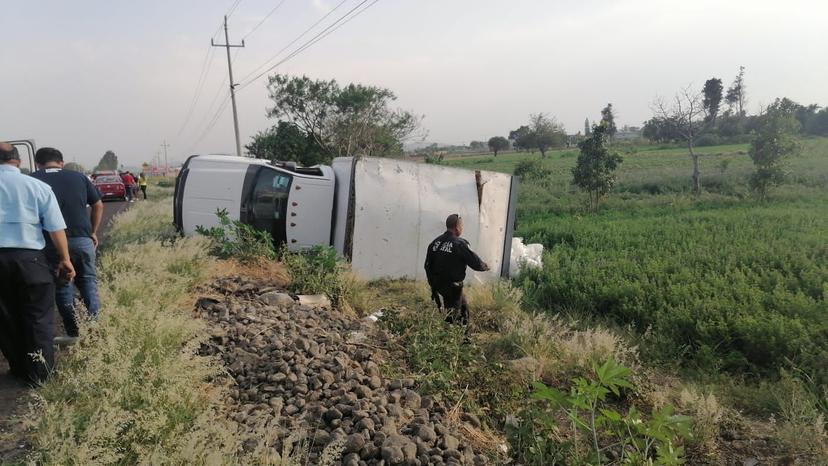 Se registra accidente sobre la carretera Atlixco-Izúcar