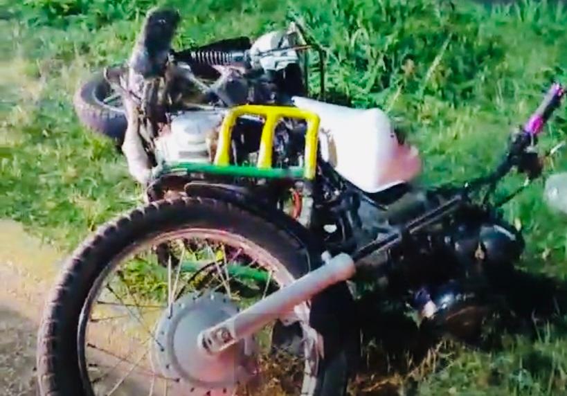 Motociclista derrapa en bulevar Emiliano Zapata de Atlixco