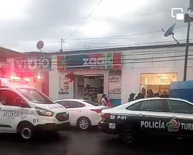 Sujetos asaltan joyería en Atlixco y caen minutos después