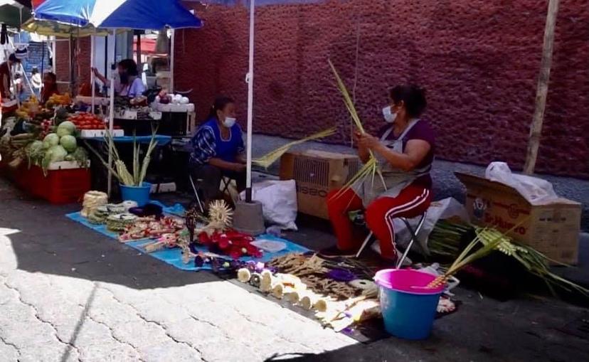 No tenemos esperanzas por el Covid: vendedoras de palma en Atlixco