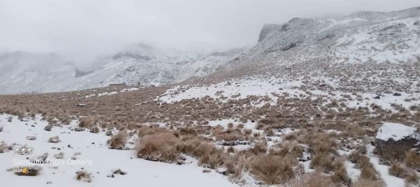 Heladas, lluvia y temperaturas de 5 a 3 grados registra la región de Serdán