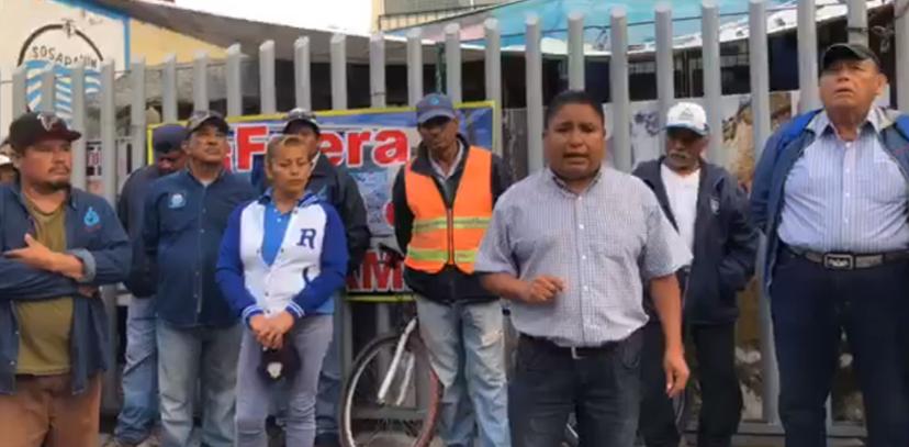 Toman trabajadores SOSAPAMIM, piden renuncia del director