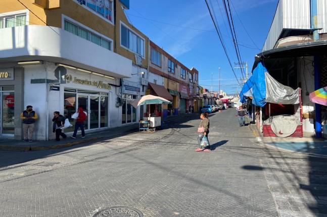 Por fin las calles vacías y limpias en el centro de Atlixco