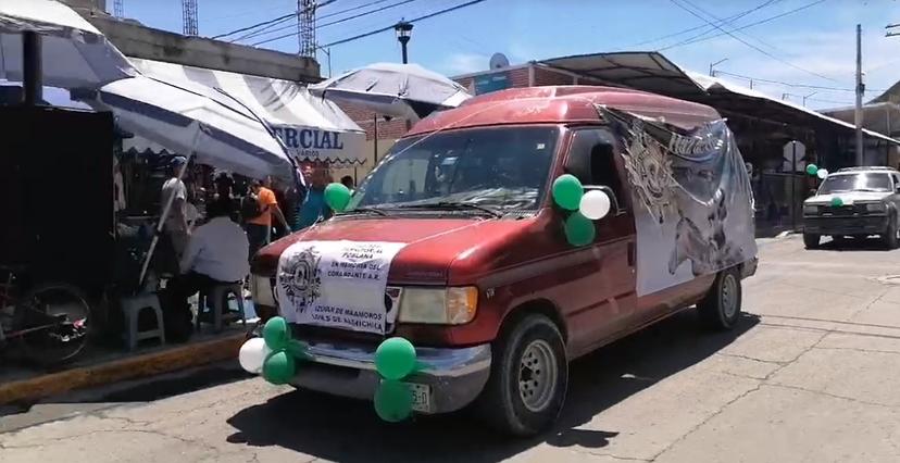 Con caravana recuerdan a Eloy Merino en Izúcar