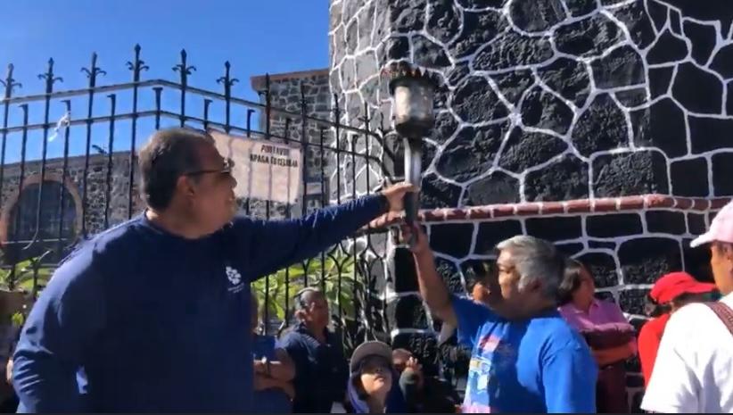 Despiden en Atlixco a la carrera Antorcha Guadalupana