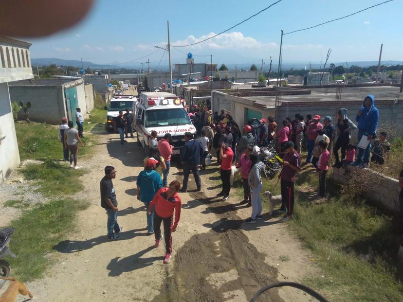 Una persona herida deja incendio de casa en Texmelucan