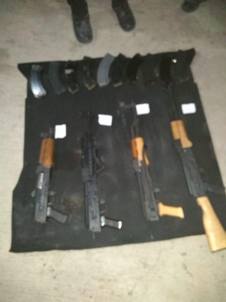 Decomisan armas de grueso calibre en Texmelucan
