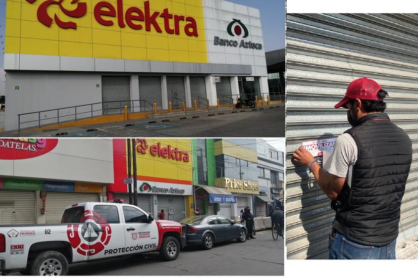 Clausuran tiendas Elektra en Texmelucan por incumplir medidas anticovid