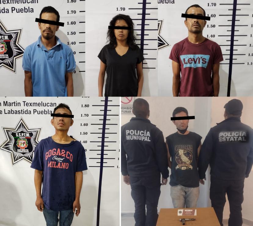 Liberan a 4 presuntos ladrones por falta de denuncia en Texmelucan