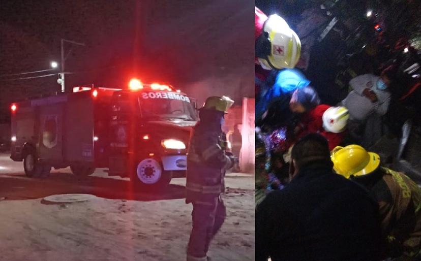 Explosión en Chiautempan deja 6 heridos y bardas colapsadas