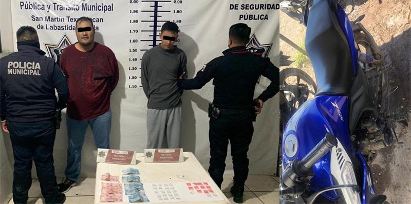 En Texmelucan aseguran a presuntos narcomenudistas