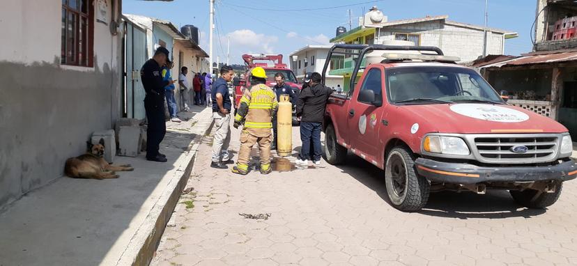 Explosión de tanque de gas quema a abuelito Tlaxcala