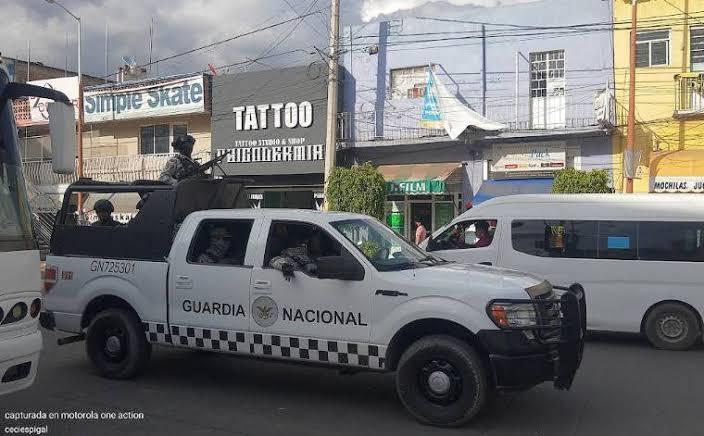 Guardia Nacional realiza operativos tras queja de la alcaldesa de Texmelucan