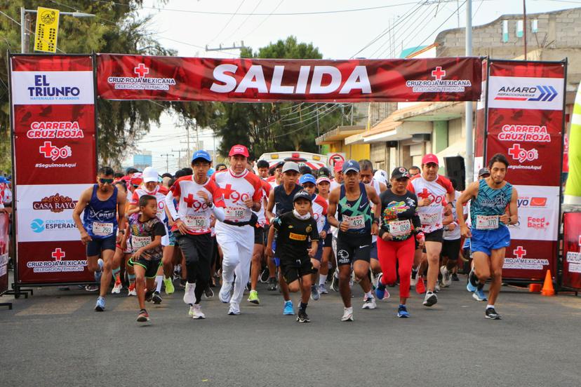 Se suman corredores a evento de Cruz RojaTehuacán