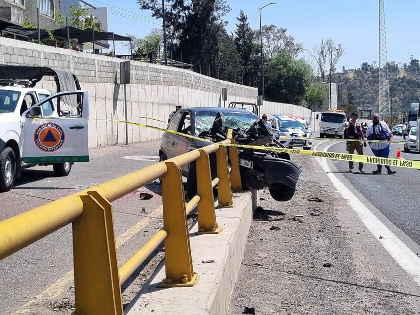 VIDEO Un hombre pierde la vida en la carretera Apizaco-Tlaxcala