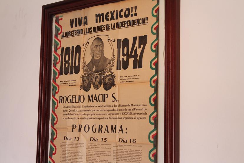 Exhibe Zacapoaxtla documentos históricos sobre fiestas patrias