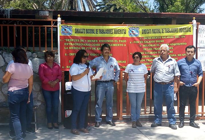 Protestan trabajadores de CDI por incumplimiento en el CCT