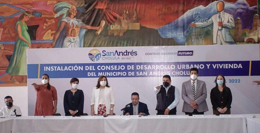 Instalan Consejo de Desarrollo Urbano y Vivienda en San Andrés Cholula