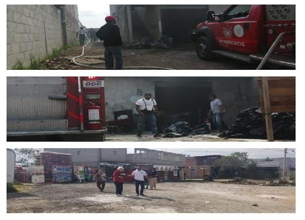 Evacuan empleados de lavandería por incendio en El Verde