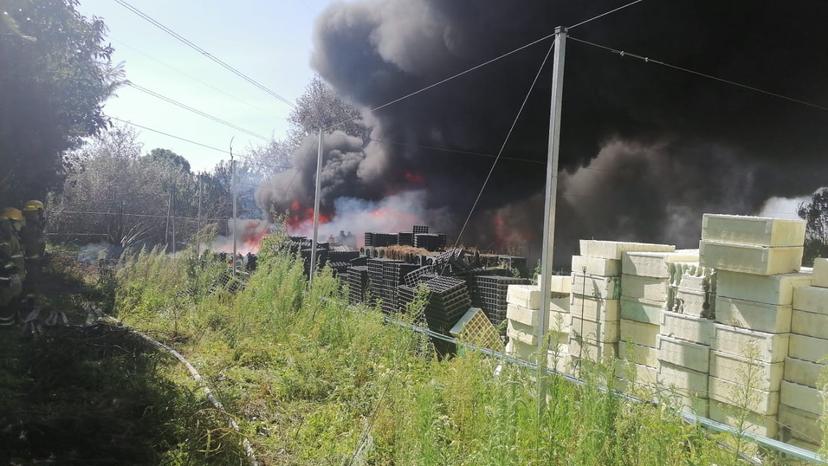 Causa alarma incendio dentro de vivero en Texmelucan