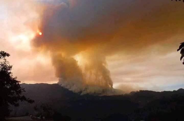 Piden ayuda para combatir incendio forestal de grandes dimensiones en Ajalpan