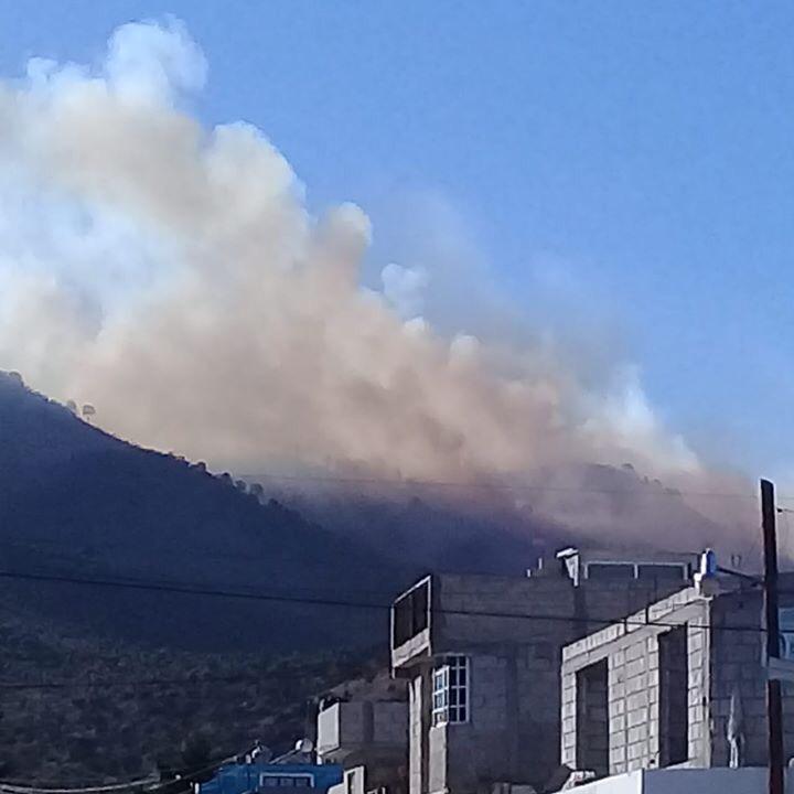 Se incendia cerro de San Antonio Virreyes en Oriental